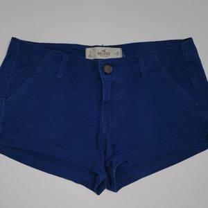 Hollister blue low rise shorts